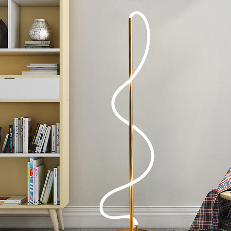 Minimalistische Zwart & Goud Staande LED Lamp