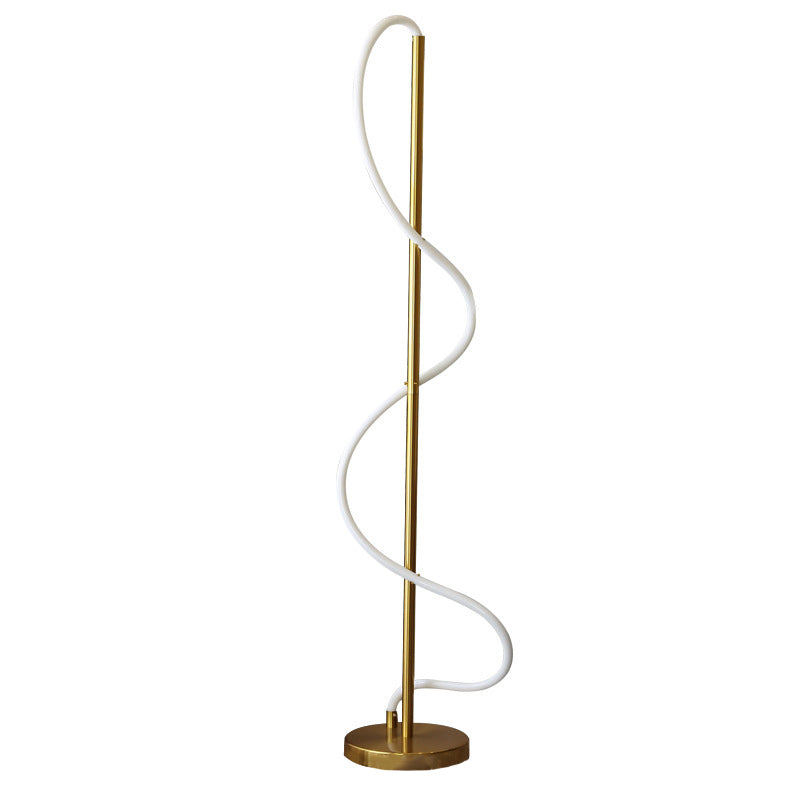 Minimalistische Zwart & Goud Staande LED Lamp