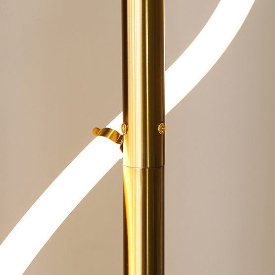 Minimalistische Zwart & Goud Staande LED Lamp