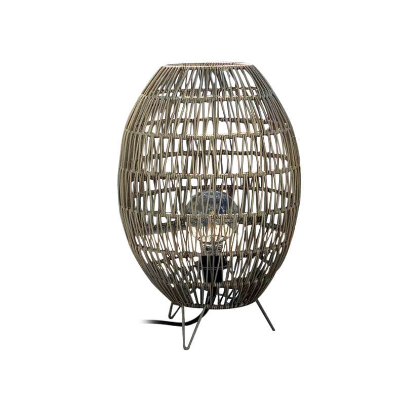 Moderne Japanse Rotan Vloerlamp Rond