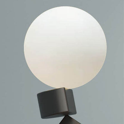 Zwarte Moderne Geometrische Vloerlamp