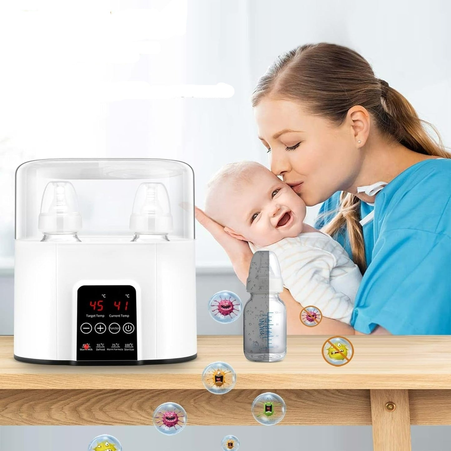 2-in-1 Baby Flesverwarmer en Sterilisator