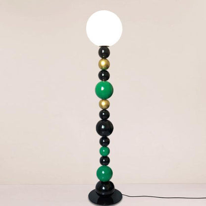 Scandinavische Staande Lamp met Glazen Bollen