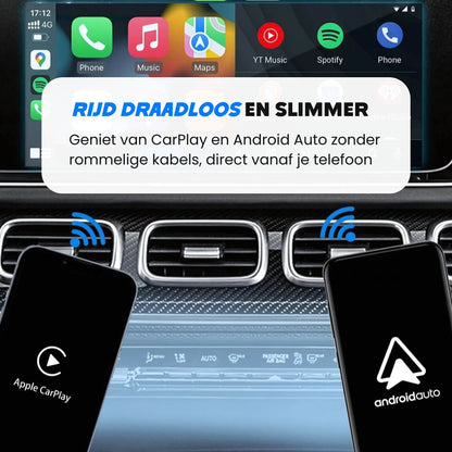 Play2Video Pro - Draadloze CarPlay & Android Auto Adapter All-in-One