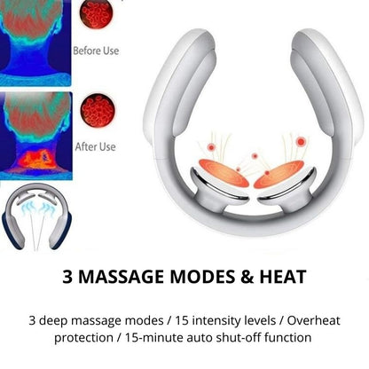 Nek Massager met Warmte voor Pijnverlichting