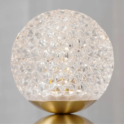 Kristallen Globe Draadloze Tafel Lamp Homekyn