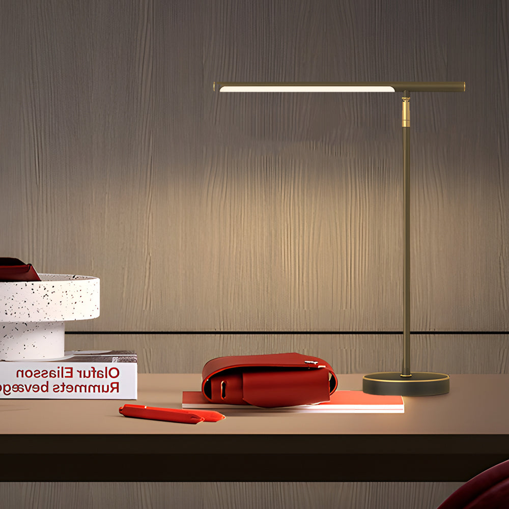 Verstelbare Brass LED Bureaulamp - Luxe Design met Gerichte Verlichting