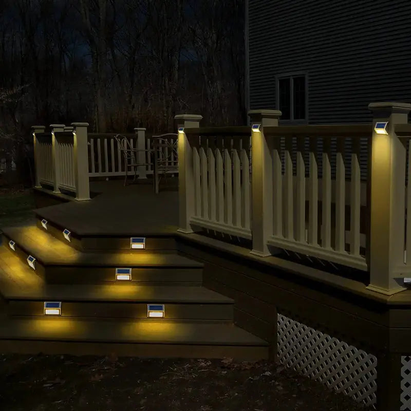 Solar Deck Lights Outdoor Homekyn