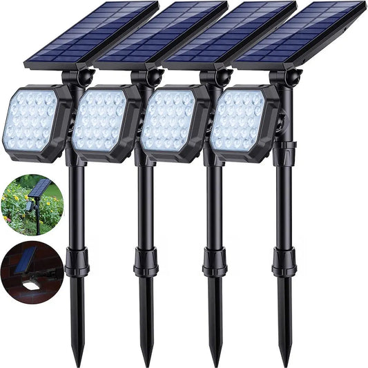 4-Pack Solar Witte Buiten Spotlampen Homekyn