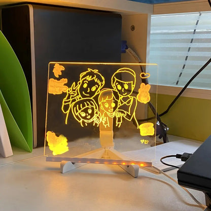 LED Acryl Tekenbord voor Kinderen - Creatieve Tafellamp Homekyn