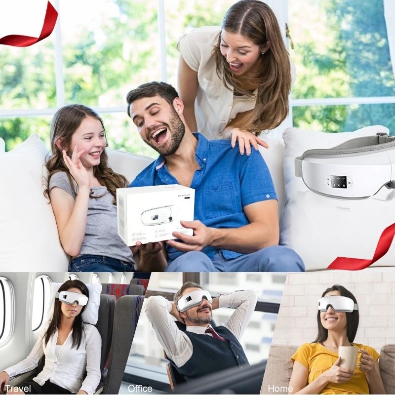 4D Oogmassager met Airbag, Warmte en Bluetooth