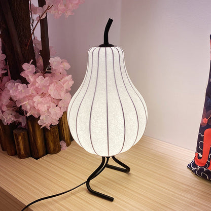 Traditionele Japanse Vloerlamp - Perzik Zijde Lampenkap