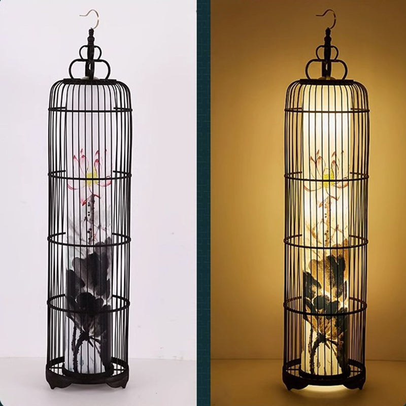 Traditionele Chinese Kraanvogel Lantaarn Vloerlamp