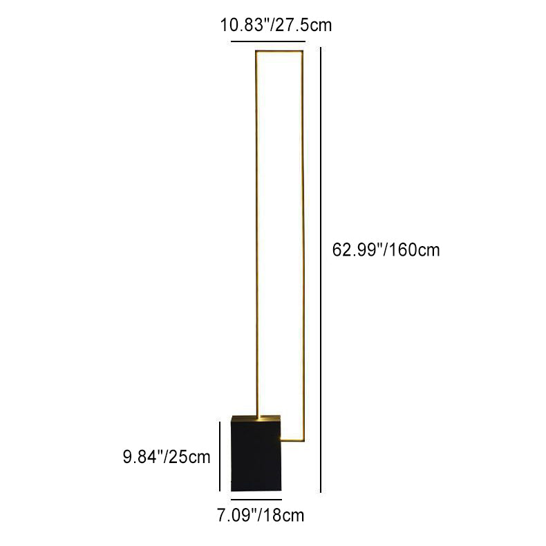 Moderne IJzer en Marmer LED Vloerlamp