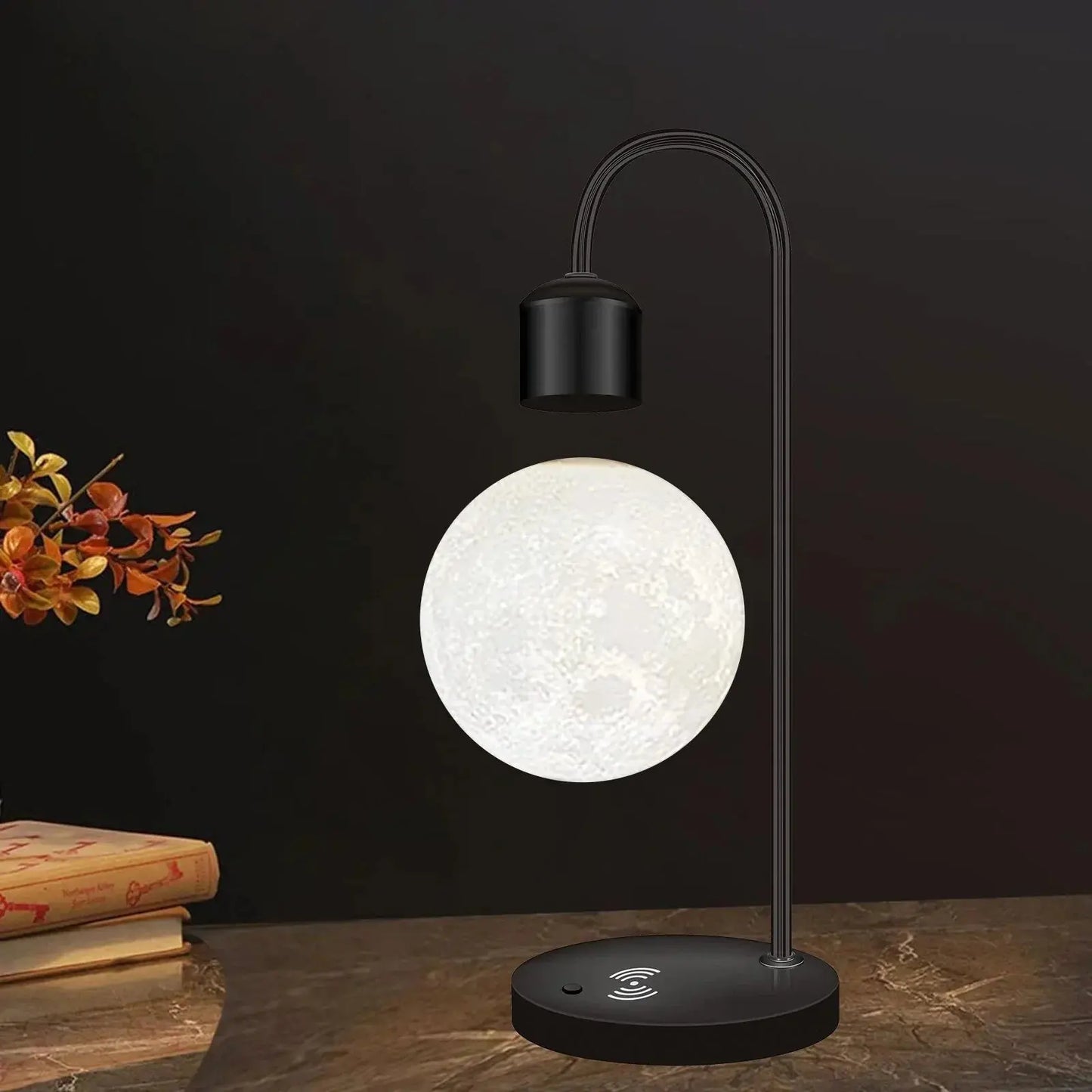 Levitating Moon Lamp met Draadloze Oplader Homekyn