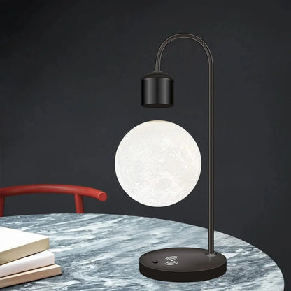 Levitating Moon Lamp met Draadloze Oplader Homekyn