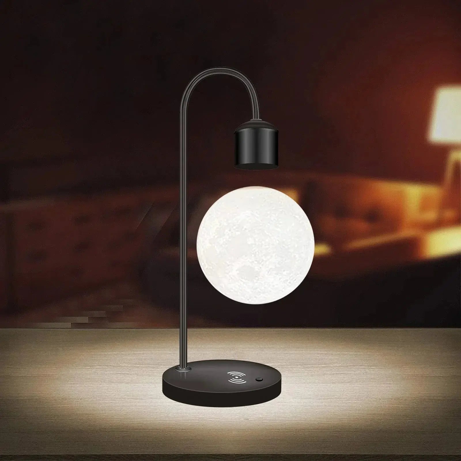 Levitating Moon Lamp met Draadloze Oplader Homekyn