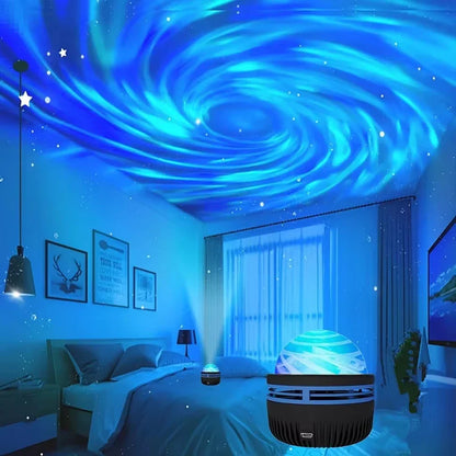 Star Galaxy Projector – Ocean Wave LED Nachtlamp met 7 Kleuren en Patronen