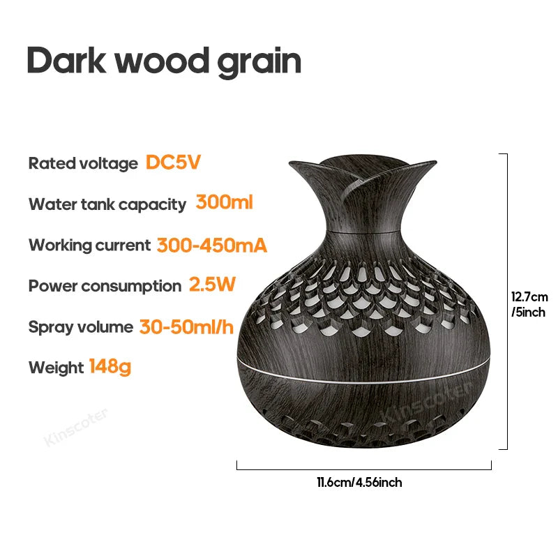 Woodgrain Luchtbevochtiger – Stijlvol en Gezond