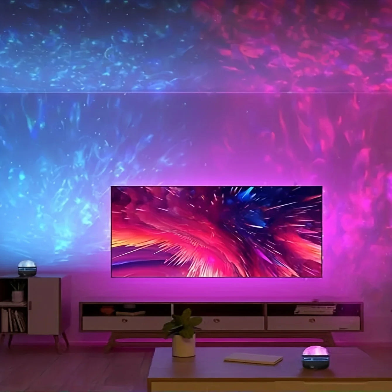 Star Galaxy Projector – Ocean Wave LED Nachtlamp met 7 Kleuren en Patronen