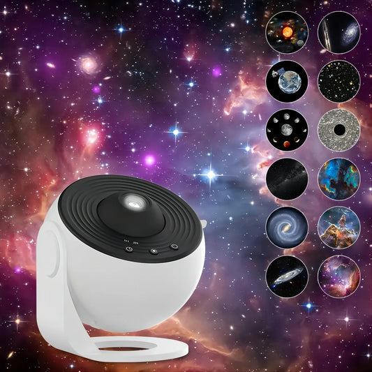 LED Galaxy Night Light Projector – Sterrenhemel en 360° Roterende Nachtlamp