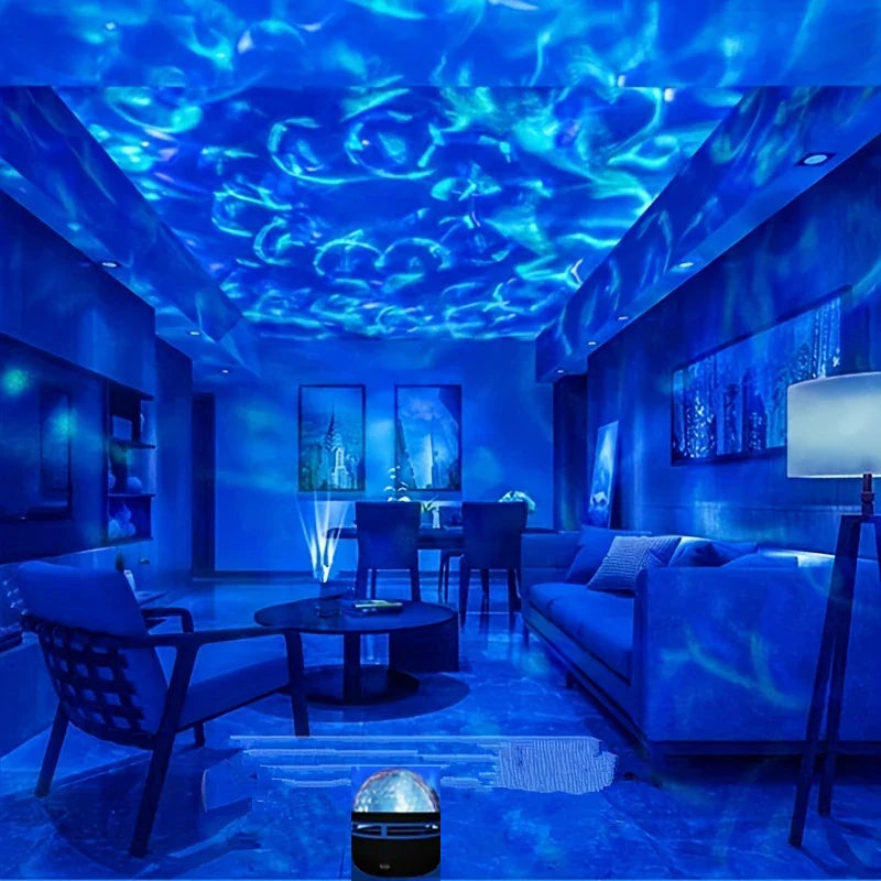 Star Galaxy Projector – Ocean Wave LED Nachtlamp met 7 Kleuren en Patronen