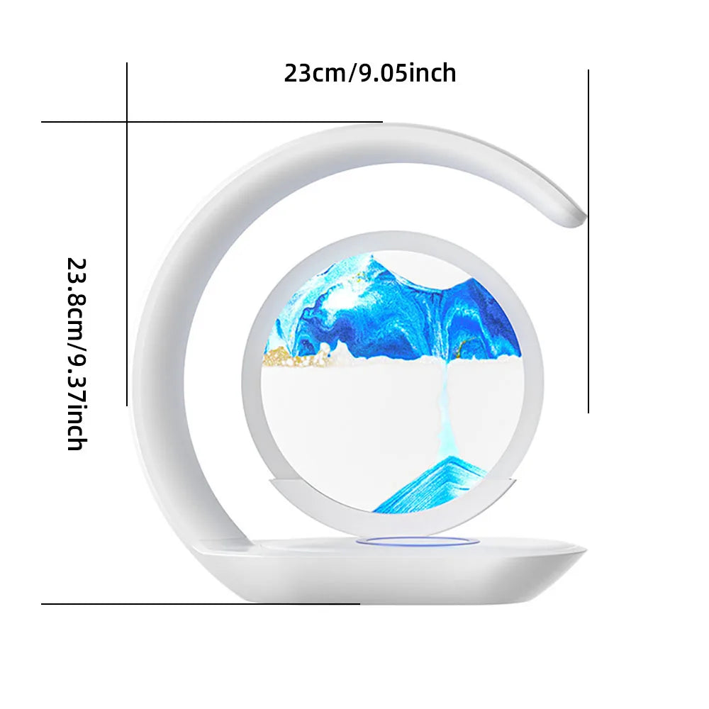 Drijfzand Nachtlamp met 15W Draadloze Oplader – Dimbaar