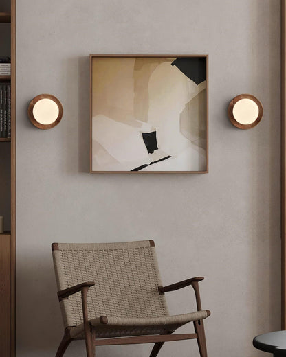 Tablet Wandlamp - Modern Hout en LED Design