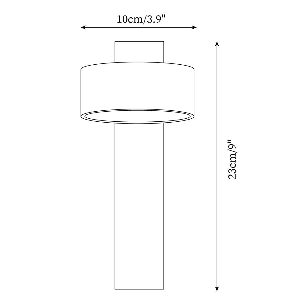 Tersus Wandlamp - Hout en Travertijn Design met Warm LED Licht