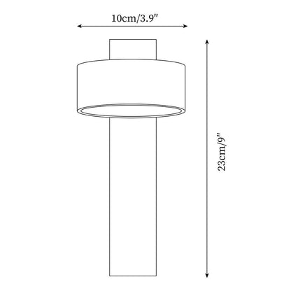 Tersus Wandlamp - Hout en Travertijn Design met Warm LED Licht