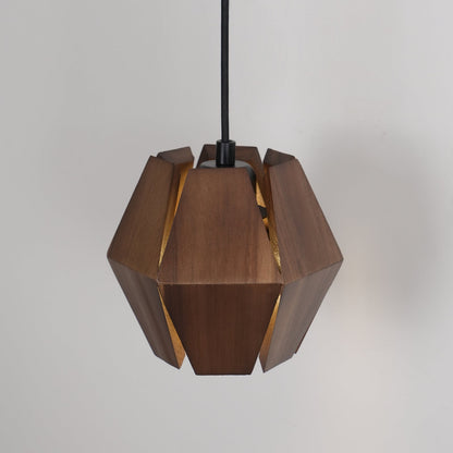 Wood Astris Wandlamp - Luxe Houten en Gouden Metaal Design