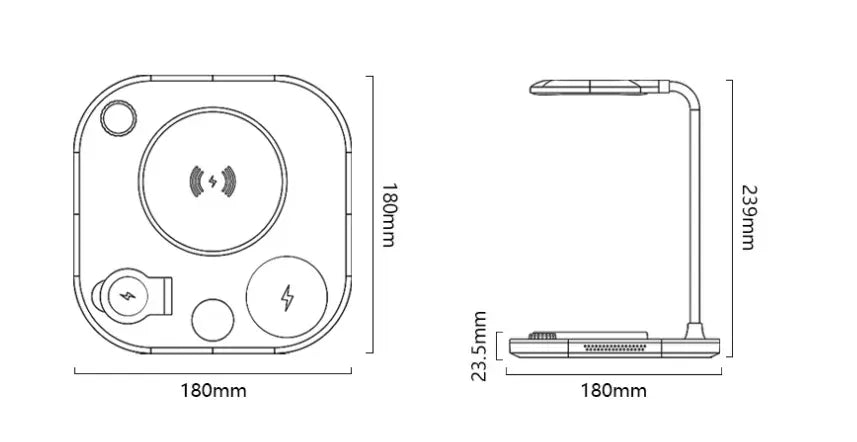Multi-Device Oplaad Bureau Lamp Homekyn