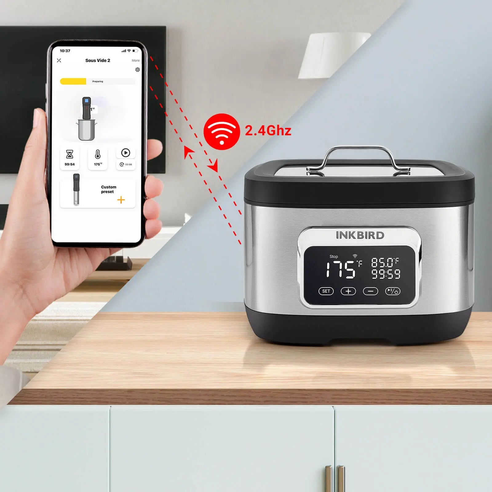 All-In-One WiFi Sous Vide Koker ISV-500W Homekyn