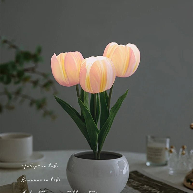 LED Tulp Lamp - Elegante Bloempot Nachtlamp