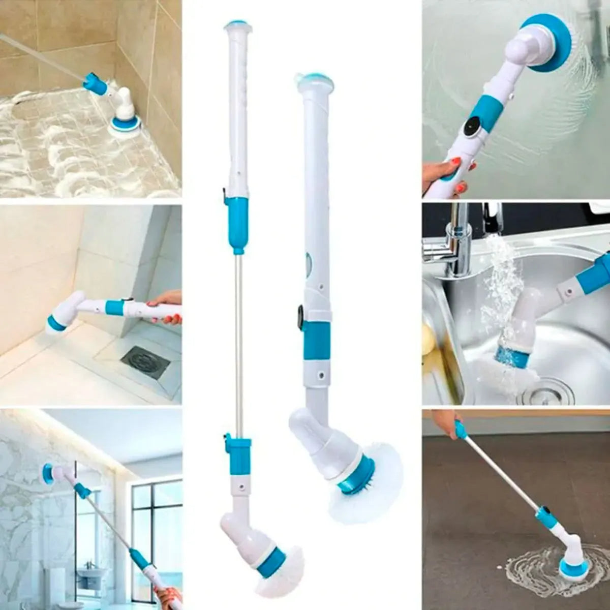 Turboclean Elektrische Spin Scrubber Set – Draadloze Vloerreiniger