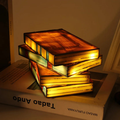 Gestapelde Boeken Tafellamp – Vintage Geïnspireerde Lamp