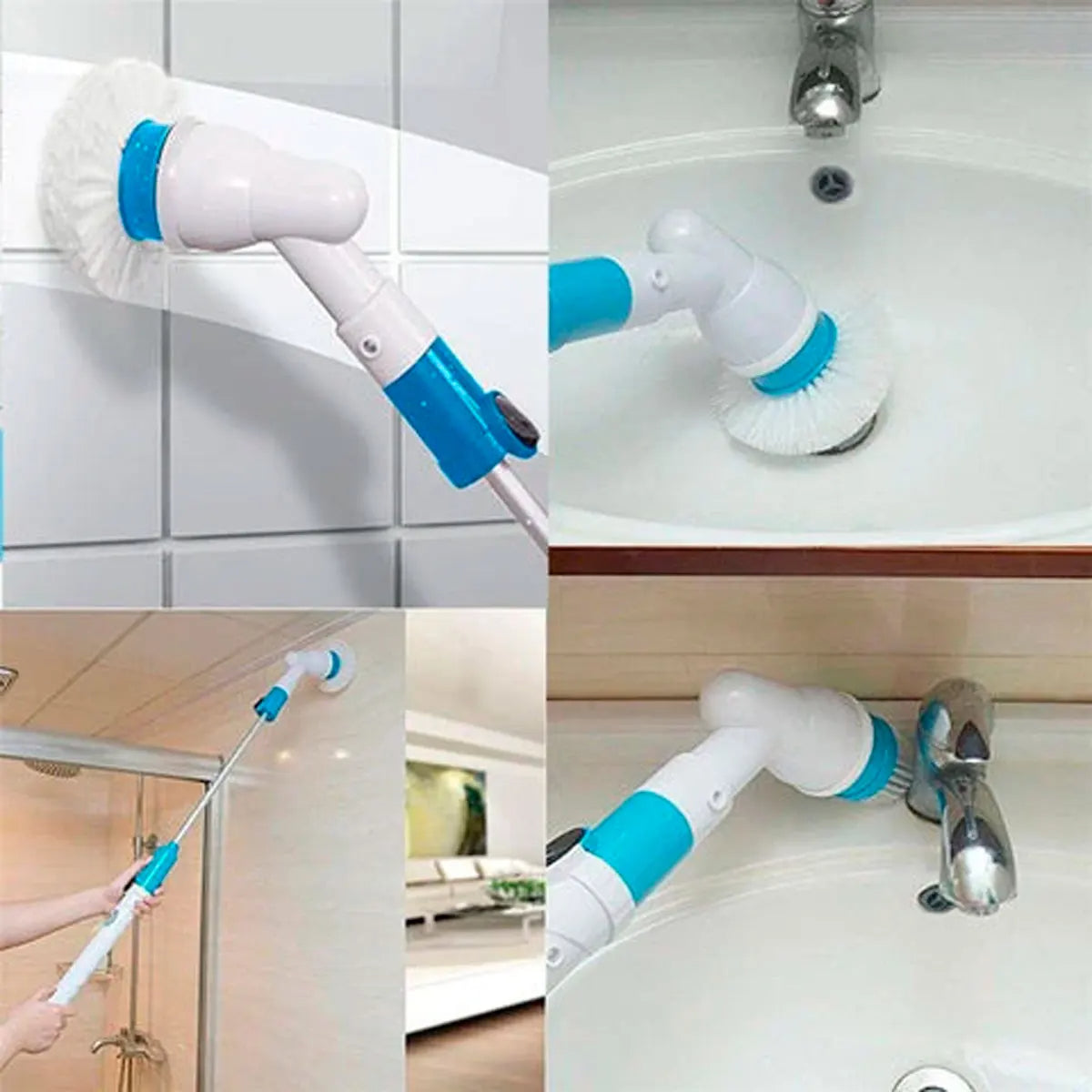 Turboclean Elektrische Spin Scrubber Set – Draadloze Vloerreiniger