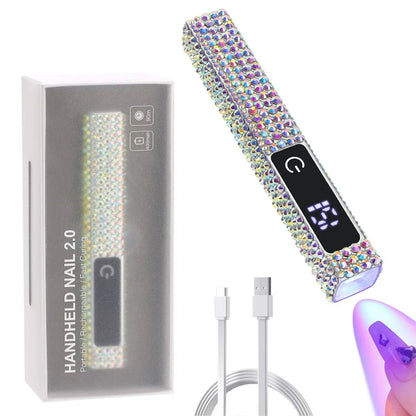 Draagbare Handheld UV LED Nagellamp met Strass-Steentjes