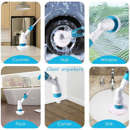 Turboclean Elektrische Spin Scrubber Set – Draadloze Vloerreiniger